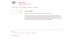 Desktop Screenshot of paigearthur.com
